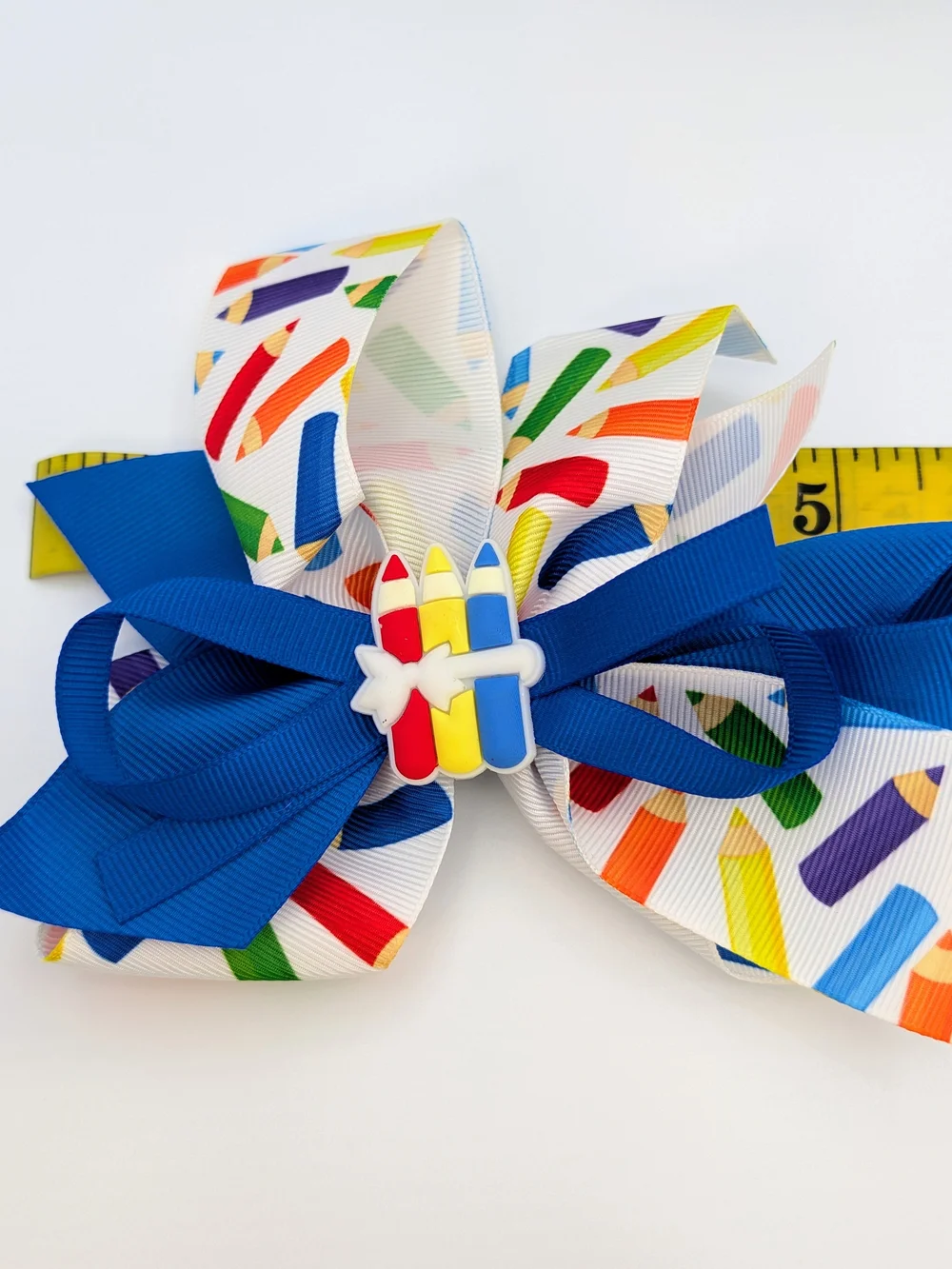 Multi-Color School Themed Alligator Clip Hairbows- Bundle Or Single Price